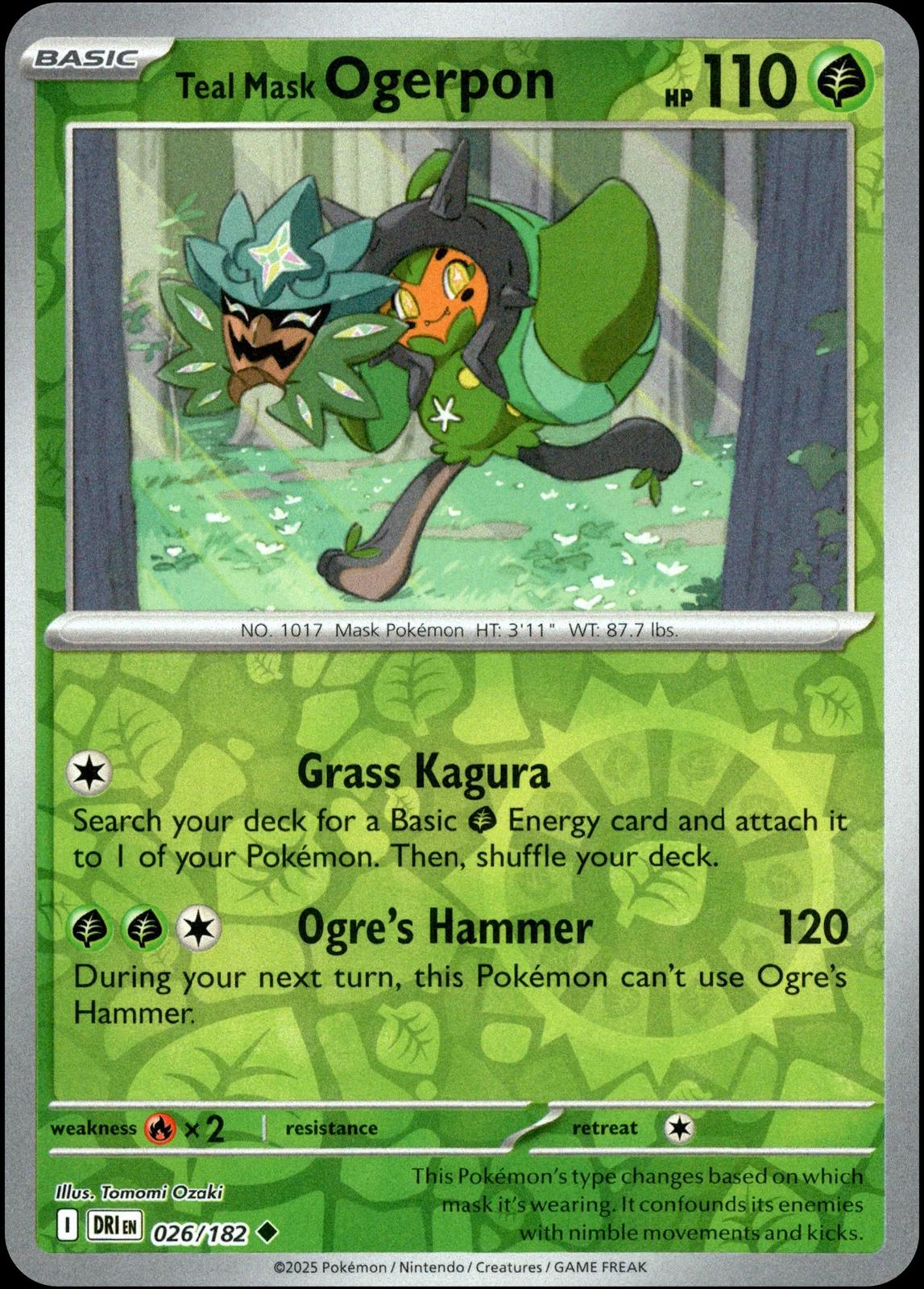 Teal Mask Ogerpon [Reverse Holo]